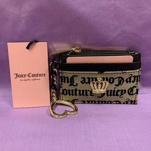 💕SOLD💕Juicy Couture Beige Black Gothic CardCase